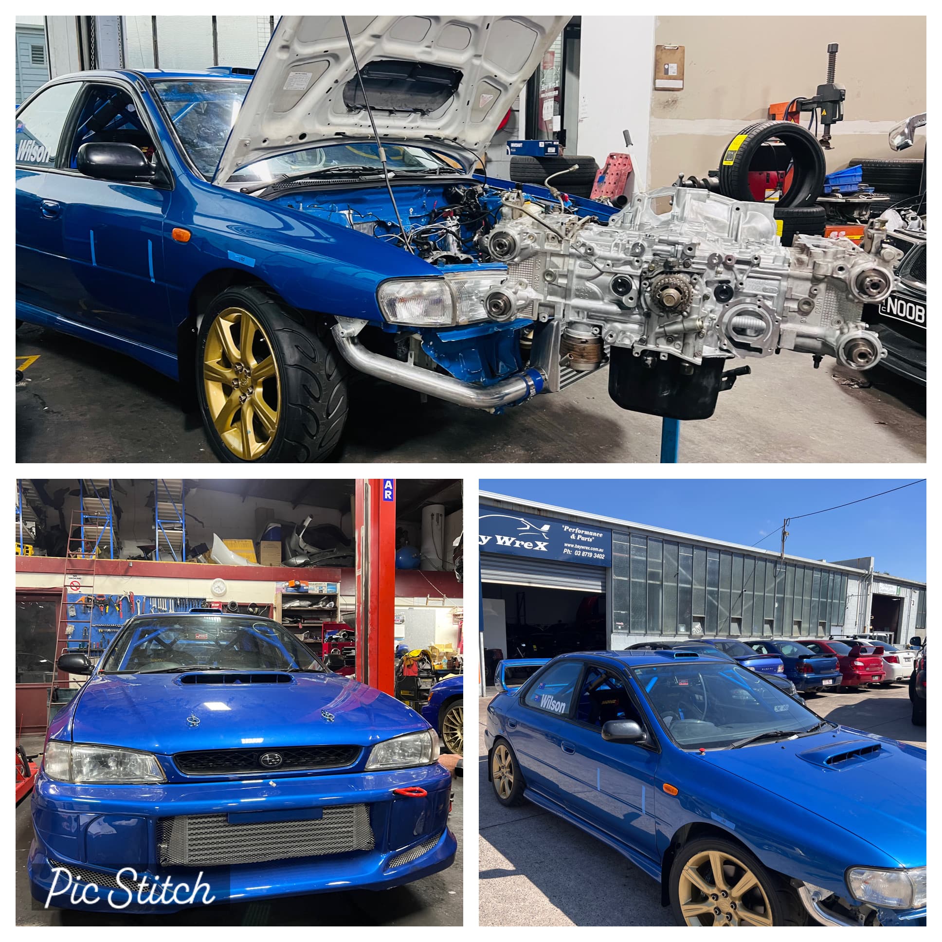 Baywrex Instagram Image 2 - Car repair in progress