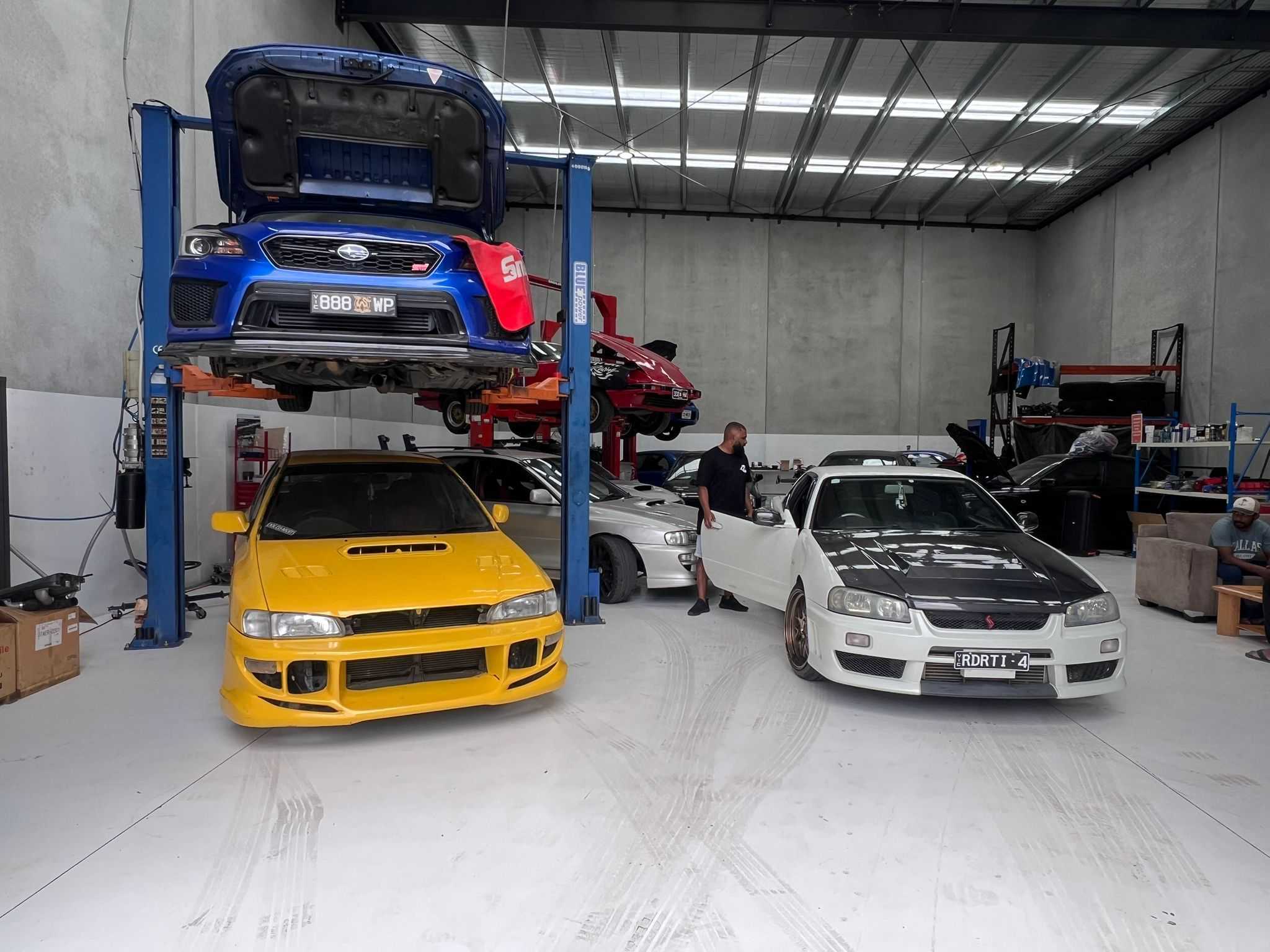 Subaru WRX on the road, serviced by Baywrex in Bayswater North